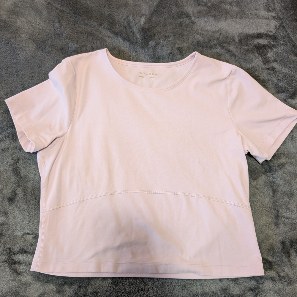 Aritzia Golden Butter Short Sleeve Tee
